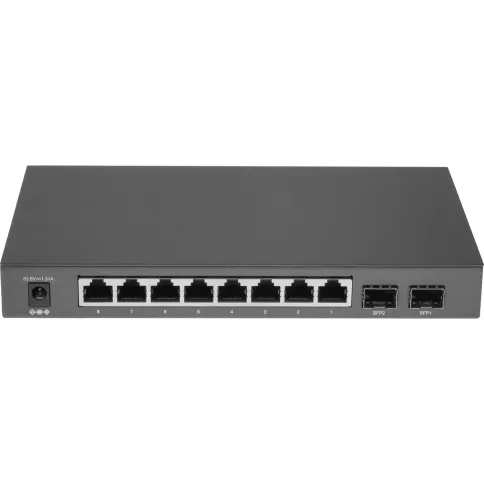 Коммутатор/ 8-port gigabit Smart PoE+ Switch with 2 SFP uplink ports,d фото 4