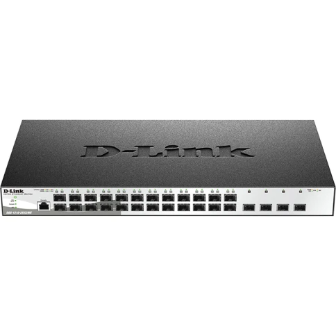 Коммутатор/ DGS-1210-28XS/ME/B2A Managed L2 Metro Ethernet Switch 24x1000Base-X SFP, 4x10GBase-X... фото 1