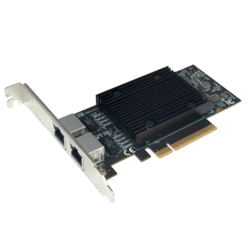 Сетевая карта/ 10G Dual Port RJ45 PCIE Ethernet Adapter with Broadcom фото 1