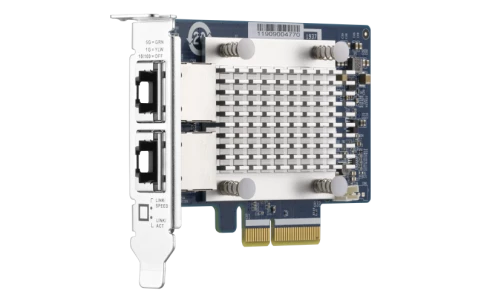 Сетевая карта/ QNAP QXG-5G2T-111C PCIe Gen3 x2, Dual-port 4-speed 5 Gb фото 2