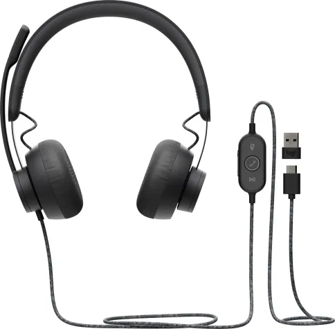 Гарнитура/ Logitech Headset Zone Wired  UC Graphite фото 4