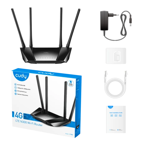 Маршрутизатор/ N300 WiFi 4G LTE Cat.4 Router, 300Mbps Wi-Fi, Chipset... фото 5