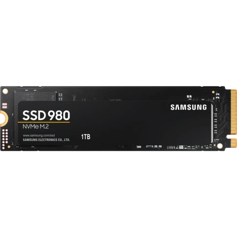 Твердотельные накопители/ Samsung SSD 980, 1000GB, M.2(22x80mm), NVMe фото 1