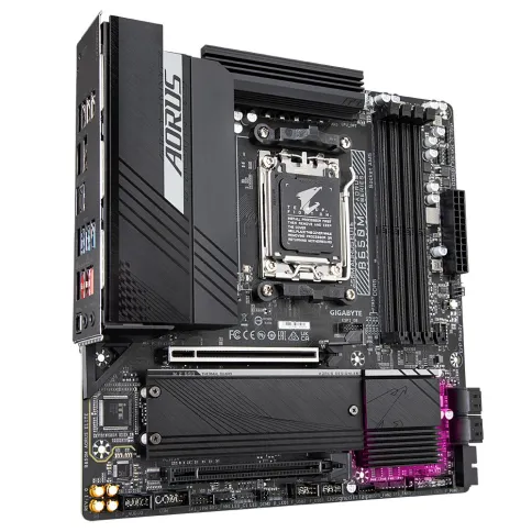 Материнская плата/ MB GIGABYTE AMD B650 sAM5, 4xDDR5(192GB), HDMI 2.1/DP, 2xPCIe 4.0x16, 1xLAN (2.5GbE), 4xSATA 6Gb/s, 2xM.2, 1xUSB-C, 7xUSB 3.2, 4xUSB 2.0, mATX фото 3