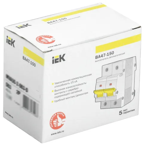 KARAT Авт. выкл. ВА47-150 2P D 63А 15кА IEK фото 2