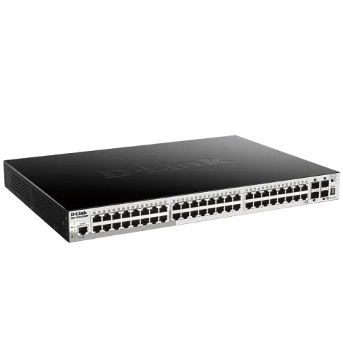 Коммутатор/ Управляемый L2+ стекируемый PoE-коммутатор, 48x1000Base-T фото 1