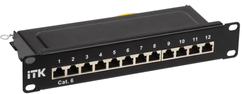 ITK 1U патч-панель кат.6 STP 12 портов 10" Dual IDC фото 1