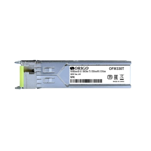 Трансивер/ OFM330T/10KM WDM SFP Transceiver, 1000Base-BX-D, Simplex LC, TX: 1550nm,... фото 1