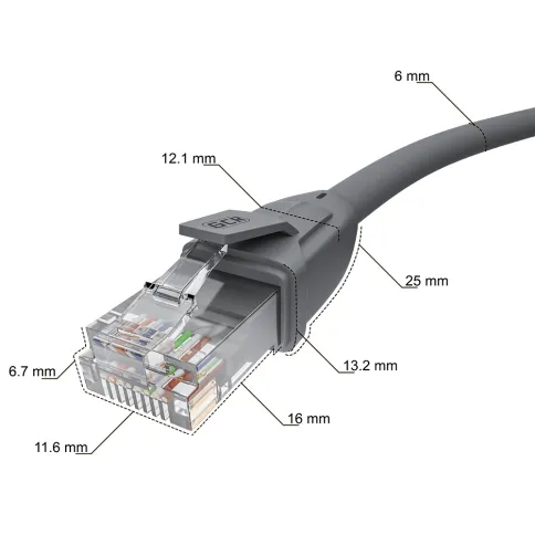 Greenconnect RJ45(m) - RJ45(m) Cat.6 UTP  0.5м серый фото 4