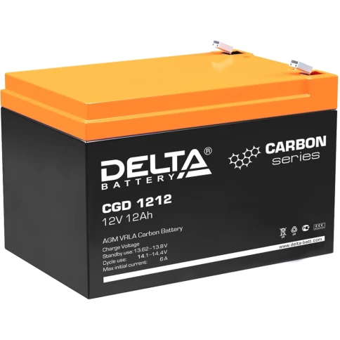 Батарея DELTA серия CGD, CGD 1212, напряжение 12В, емкость 12Ач... фото 1