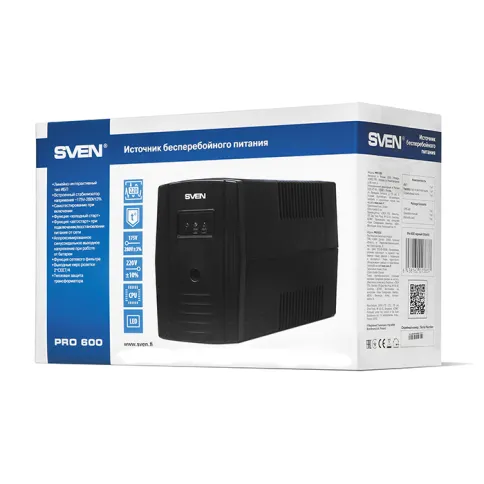ИБП SVEN Pro 600, линейно-интерактивный, автоматический стабилизатор н фото 4