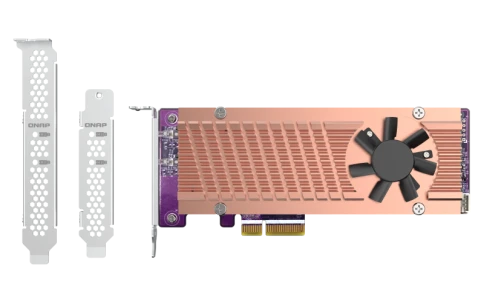 Плата расширения/ QNAP QM2-2P-244A 2 x M.2 22110 or 2280 PCIe (Gen2 x фото 5