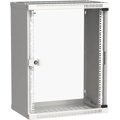 ITK Шкаф LINEA WE 15U 600x650мм дверь стекло серый фото 1