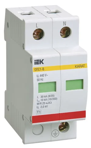 KARAT ОПС1-B УЗИП 2P In=30кА Un=400В Im=60кА IEK фото 1