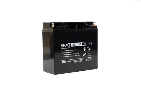 2536 SKAT SB 1217, 12В, 17Ач, максимальный ток заряда 5,1 А. Тип клемм фото 3