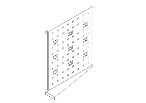 Фиксированная полка Systeme Electric, серия Uniprom, 2U, 450мм, до 15к фото 14