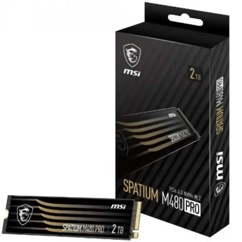 MSI SSD SPATIUM M480 Pro, 2000GB, M.2(22x80mm), NVMe, PCIe 4.0 x4, 3D фото 2