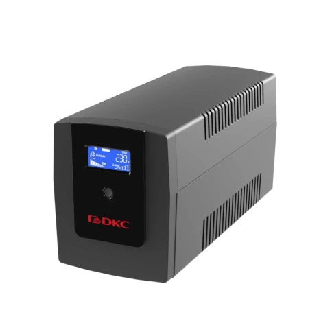Линейно-интерактивный ИБП ДКС серии Info LCD, 1500 ВА/900 Вт, 1/1, 4xIEC C13, USB + RJ45, LCD, 2x8Aч фото 1
