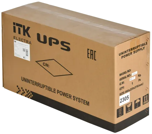 ITK ELECTRA LT ИБП 5кВА/4кВт 48VDC с АКБ 4х17AH USB Schuko фото 5
