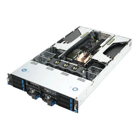 Серверная платформа/ ASUS ESC4000A-E12-SKU1, 2U GPU, 1 x SP5 LGA6096 EPYC 9004 (400W), 12DIMM DDR5, 2 x 2.5" SATA/SAS*/NVMe + 2 x 3.5" SATA/SAS*/NVMe + 2 x 3.5" SATA/SAS*,2 x GbE LAN (I350), 1+1 2600W фото 8