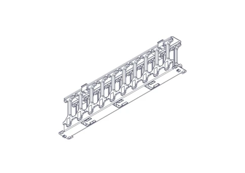 Horizontal cable organizer Systeme Electric, Excelente series, 1U, pla фото 8