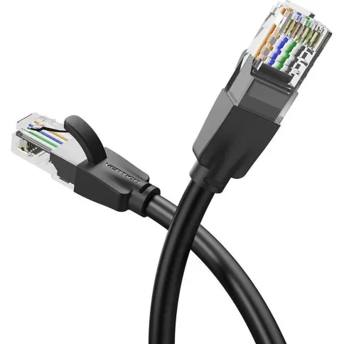 Патч-корд Vention прямой UTP cat.6, RJ45 - 10м. Черный фото 2