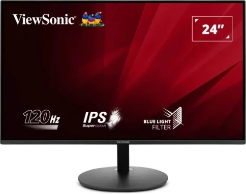 Монитор ViewSonic 23.8" VA24E1-H черный IPS LED 5ms 16:9 HDMI матовая фото 1
