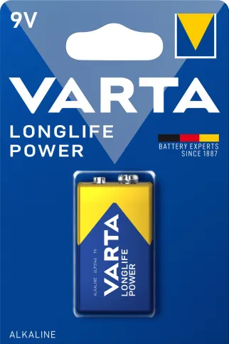 Varta LONGLIFE POWER (HIGH ENERGY) Крона 6LR61 BL1 Alkaline 9V (4922) фото 1