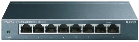 Коммутатор/ 8-port Desktop Gigabit Switch, 8 10/100/1000M RJ45 ports, фото 1