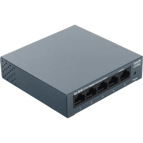 Коммутатор/ 5 ports Giga Unmanagement switch, 5 10/100/1000Mbps RJ-45 фото 1