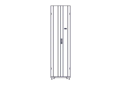 Шкаф Systeme Electric, серия Uniprom, 48U-600/1200, боковые панели 4шт фото 4