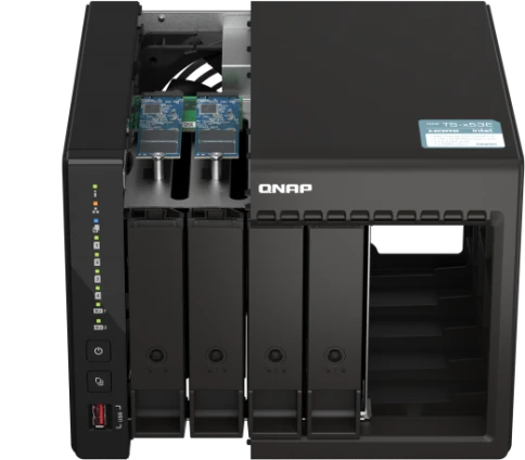 Сетевое хранилище без дисков/ SMB QNAP TS-453E-8G NAS, 4-tray w/o HDD. фото 3
