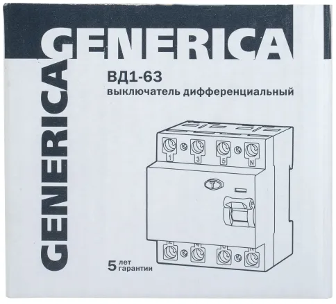 УЗО ВД1-63 4Р 40А 30мА GENERICA фото 8