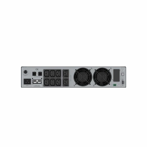 Онлайн ИБП ДКС серии Small Rackmount, 1000 ВА/900 Вт, 1/1, 6xIEC C13,EPO, USB, RS-232, Rack 2U, з/у 6А, без АКБ фото 5