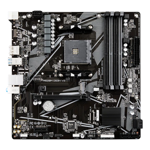Материнская плата/ MB GIGABYTE AMD A520 sAM4, 4xDDR4(128GB), HDMI 2.1/ фото 1