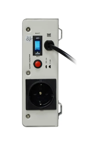 Стабилизатор POWERMAN AVS 1000S, ступенчатый регулятор, цифровые индикаторы уровней напряжения, 1000ВА, 140-260В, максимальный входной ток 7А, 1 евророзетка, IP-20, навесного исполнения, 290мм х 175мм х 68мм, 3,09 кг./ Stabilizer POWERMAN AVS 1000S, step- фото 3