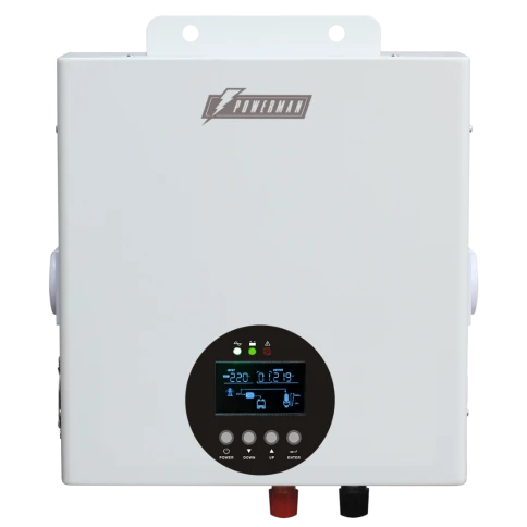 Источник бесперебойного питания/ ИБП POWERMAN Smart 1000 HYBRID, линейно-интерактивный, 1000ВА/600Вт, 165-265В, 2 евророзетки, внешняя свинцово-кислотная (AGM, GEL, FB) или LiFePO4 батарея на 12В емкостью от 65Ач  (не входит в комплект поставки), ток заря фото 1