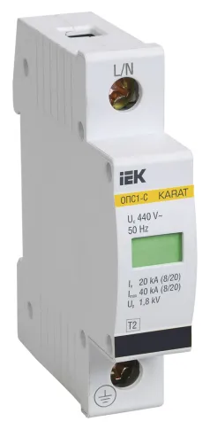 KARAT ОПС1-C УЗИП 1P In=20кА Un=400В Im=40кА IEK фото 11