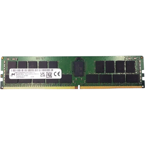 Память оперативная/ Micron 64GB DDR4 3200 MT/s CL22 2Rx4 ECC Registere фото 1