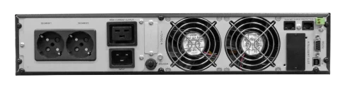 8756 Источник бесперебойного питания SKAT-UPS 3000-RACK-ON-6x9, 3000ВА, 2700 Вт, online, 2U, АКБ 12В/9Ач х 6 шт, RS 232, USB, EPO, 2хSchuko, 1хС19, ШхГхВ440х605х88, масса 30.4кг фото 8