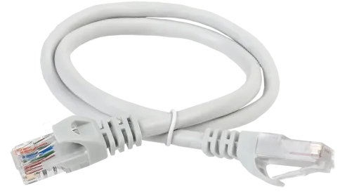 ITK RJ45(m) - RJ45(m) Cat. 6 U/UTP PVC 3м серый фото 2