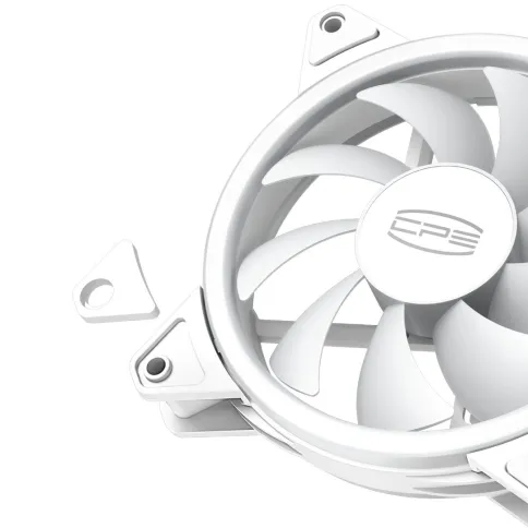Кулер для корпуса/ Case Cooler PCCooler F3 T120 ARGB WH (120x120x25mm, 4-pin PWM, ARGB, 46CFM, 21.6dBA, 1800RPM, White) фото 2