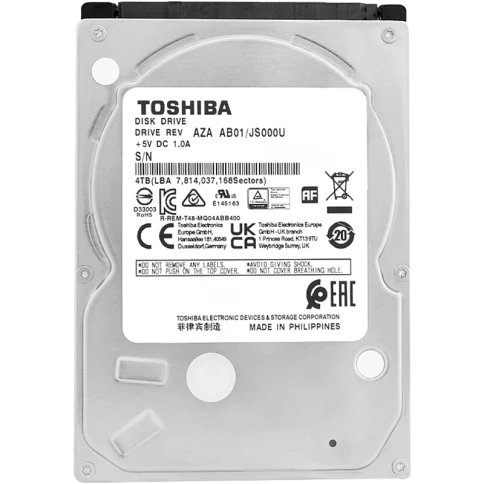 Жесткий диск/ HDD Toshiba SATA 4TB 2.5" 6.0 Gbit/s 15mm... фото 1