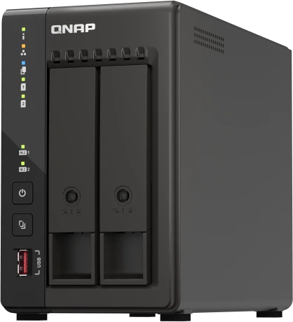 Сетевое хранилище без дисков/ SMB QNAP TS-253E-8G NAS, 2-tray w/o HDD. фото 5