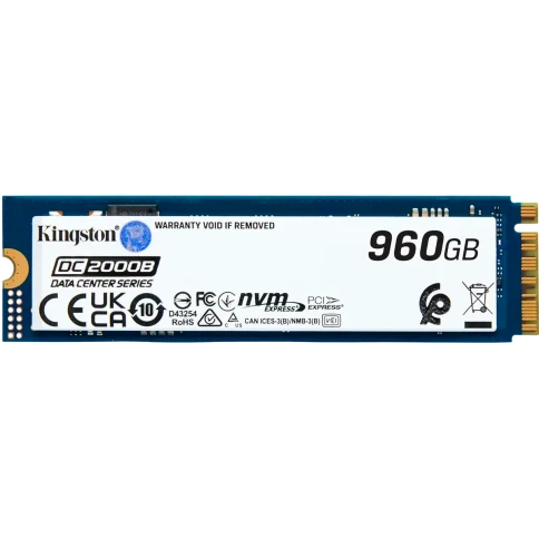 Твердотельный накопитель/ Kingston SSD DC2000B 960GB, M.2 22x80mm, NVM фото 1