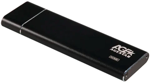 Внешний корпус SSD AgeStar 31UBNV5C NVMe USB3.2 алюминий черный M2... фото 2