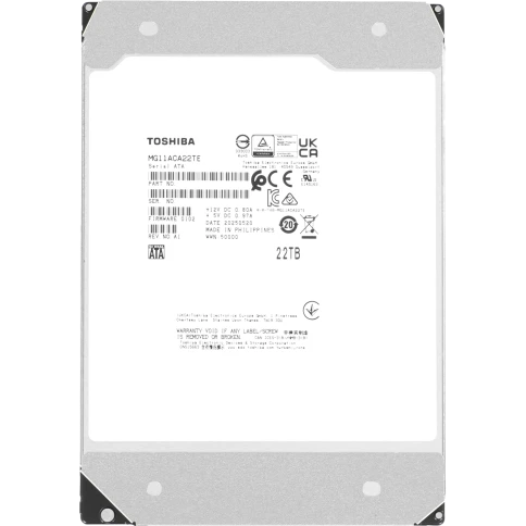 Жесткий диск/ HDD Toshiba SATA 22Tb 3.5" Server 7200 6Gbit/s 1024Mb  1 фото 1