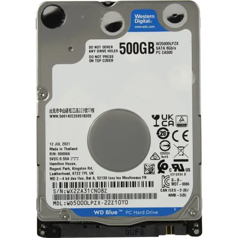 Western Digital Blue 500GB (WD5000LPZX) фото 1