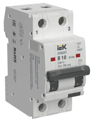 ARMAT АВДТ B10N 2P B10 100мА тип A IEK фото 1