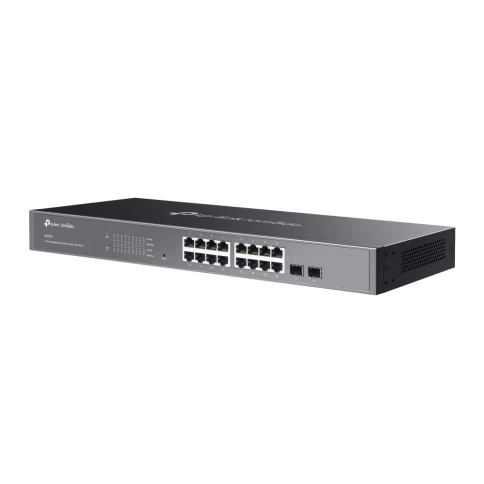 Коммутатор/ Jetstream 16-port gigabit smart switch with 2-gigabit uplink ports,... фото 3